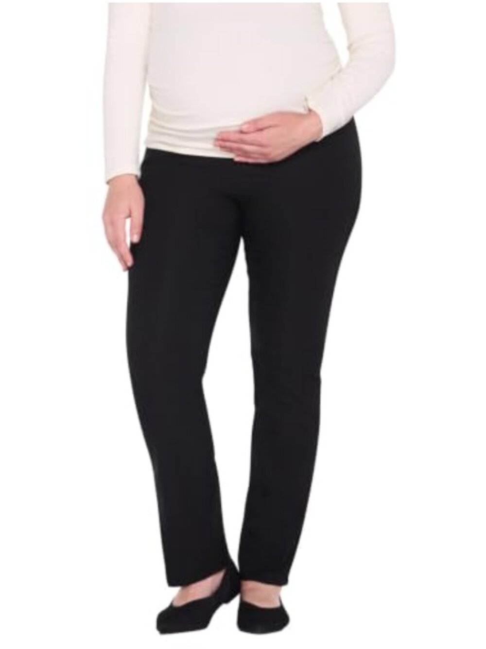 Super Stretch Maternity Skinny Work Pants Ankle Pull On